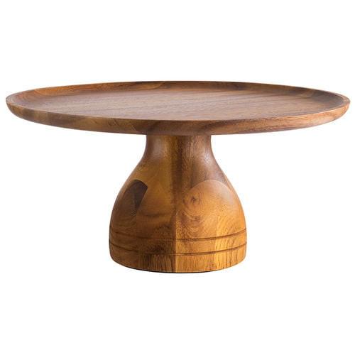 APS Acacia Wood Round Cake Stand 33cm x 16cm.