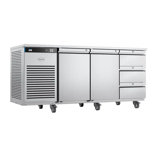 Foster EcoPro G3 EP1/3H Double Door 3 Draw Counter Fridge 435 Litres - Cater-Connect Ltd