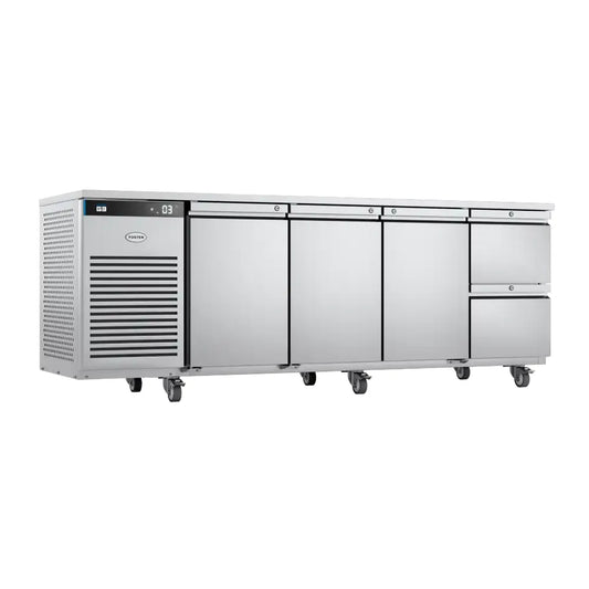 Foster EcoPro G3 EP1/4H 3 Doors 2 Draws Counter Fridge 585 Litres - Cater-Connect Ltd