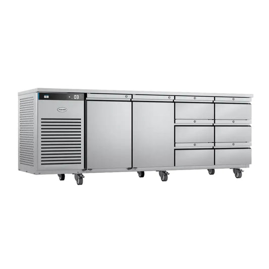 Foster EcoPro G3 EP1/4H 2 Doors 6 Draws Counter Fridge 585 Litres - Cater-Connect Ltd