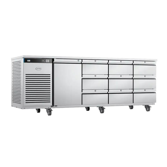 Foster EcoPro G3 EP1/4H Single Door 9 Draws Counter Fridge 585 Litres - Cater-Connect Ltd