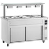 Inomak MJV714 Bain Marie 4 x 1/1GN Heated Base With Sneeze Guard.