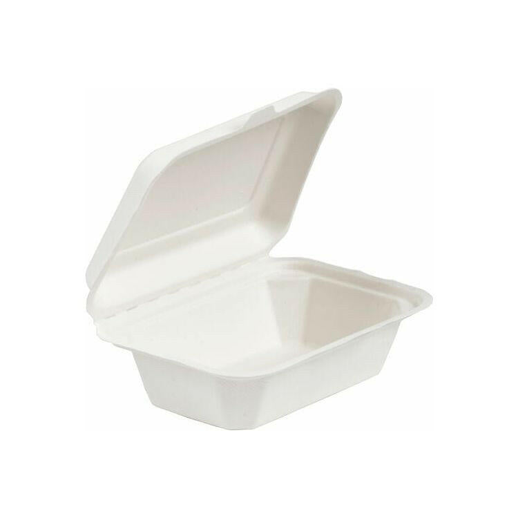 Recyclable Bagasse Clamshell Boxes 7 x 5 Case Size 250