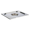 APS Stainless Steel Gastronorm 1/2GN Lid With Notch.