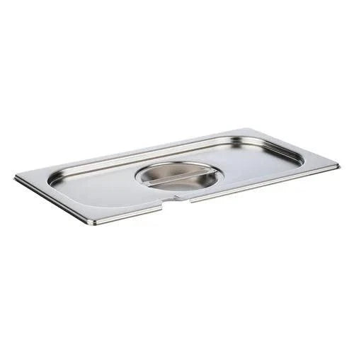 APS Stainless Steel Gastronorm 1/3GN Lid With Notch.