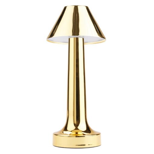 Deca 843001G Cordless Brassy Table Lamp 23cm / 9″ - Cater-Connect Ltd