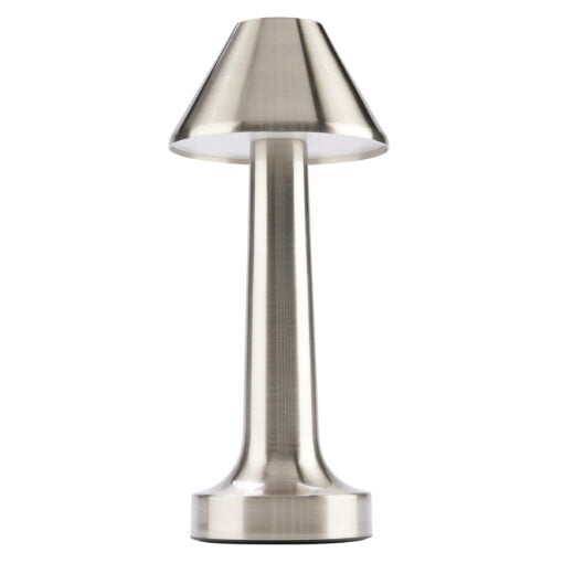 Deca 843001S Cordless Silver Table Lamp 23cm / 9″ - Cater-Connect Ltd