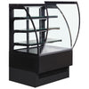 Interlevin EVO1202 Curved Glass Freestanding Black Patisserie Food Display 1200mm