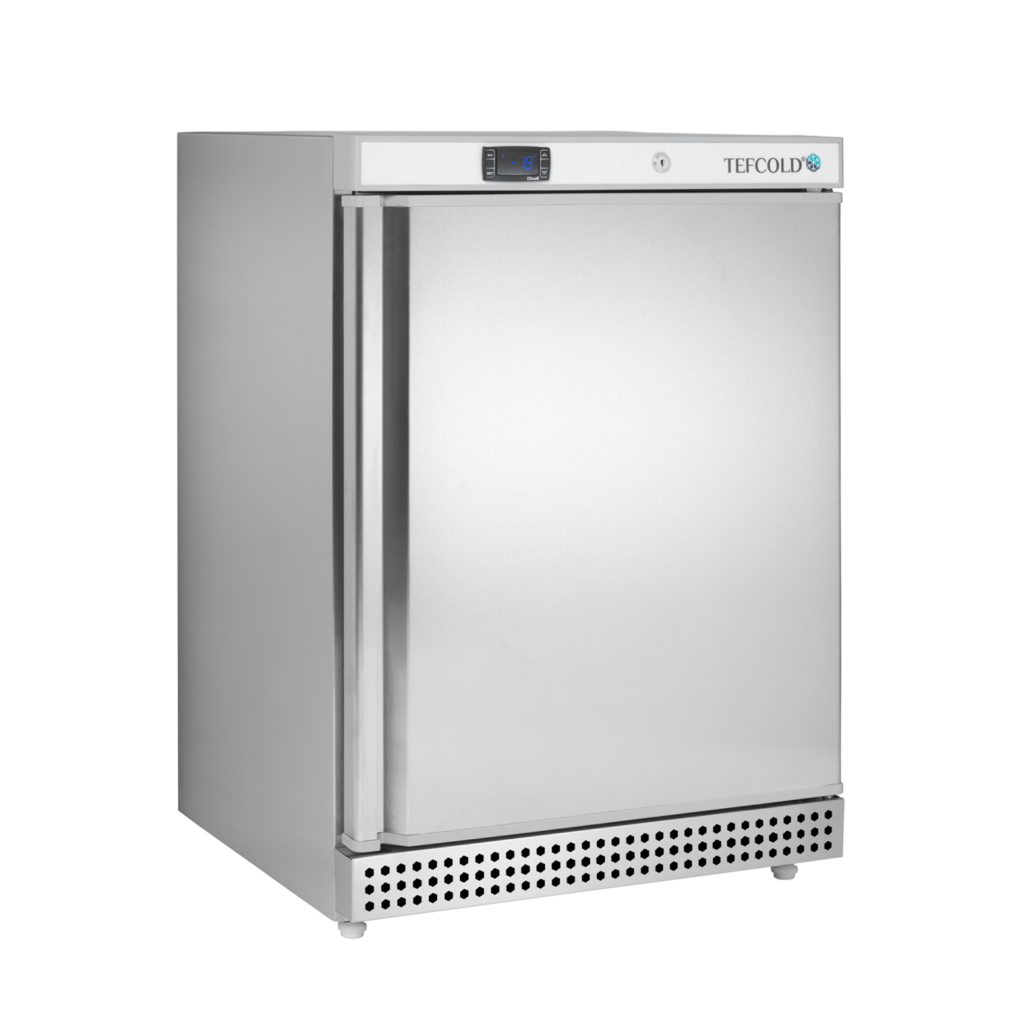 Interlevin Tefcold UF200V Undercounter Stainless Steel Single Door Freezer 200L