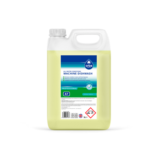 Orca Hygiene A7 Machine Dishwash Hard Water Conditions 5 Litres