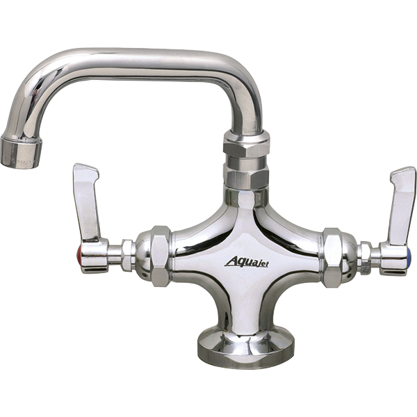 Mechline AquaJet AJ-B-206L Twin Mixer Swivel Spout Tap 150mm