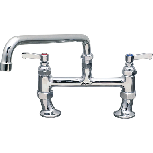 Mechline AquaJet AJ-B-312L Twin Mixer Swivel Spout Tap 300mm