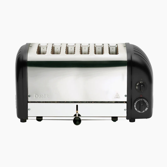 Dualit 6 Slice Classic Pop-Up Black Toaster