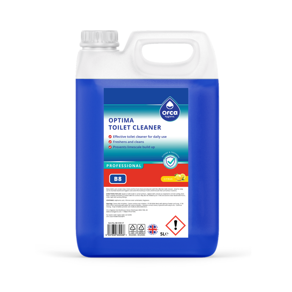 Orca Hygiene B8 Optima Toilet Cleaner 5 Litre