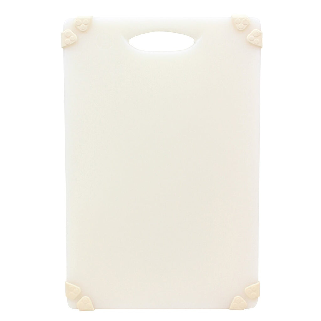 Tablecraft White 18 x 12" Grippy™ Polypropylene Cutting Board - Cater-Connect Ltd