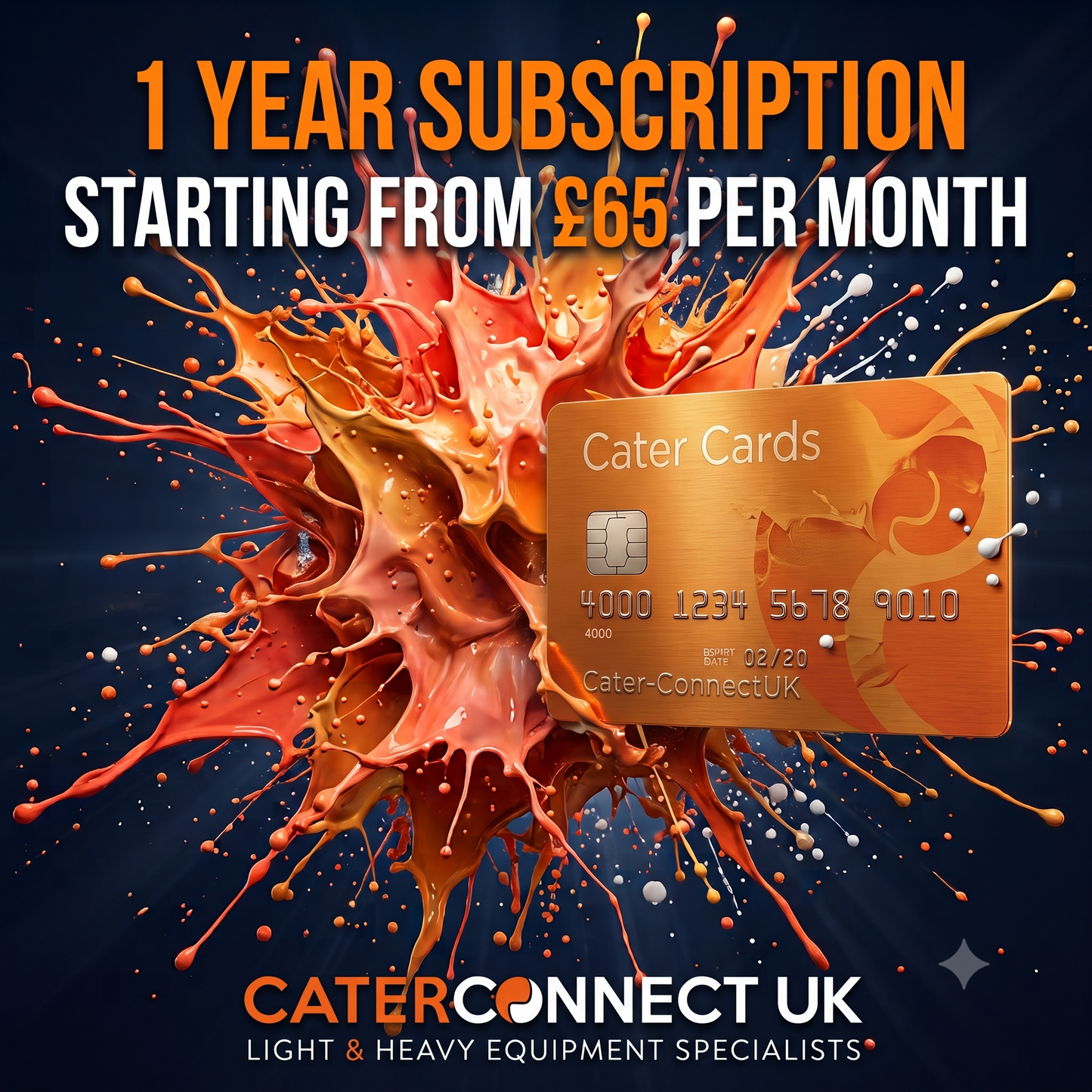 Cater Cards 1 Year Annual Subscription