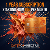 Cater Cards 1 Year Annual Subscription