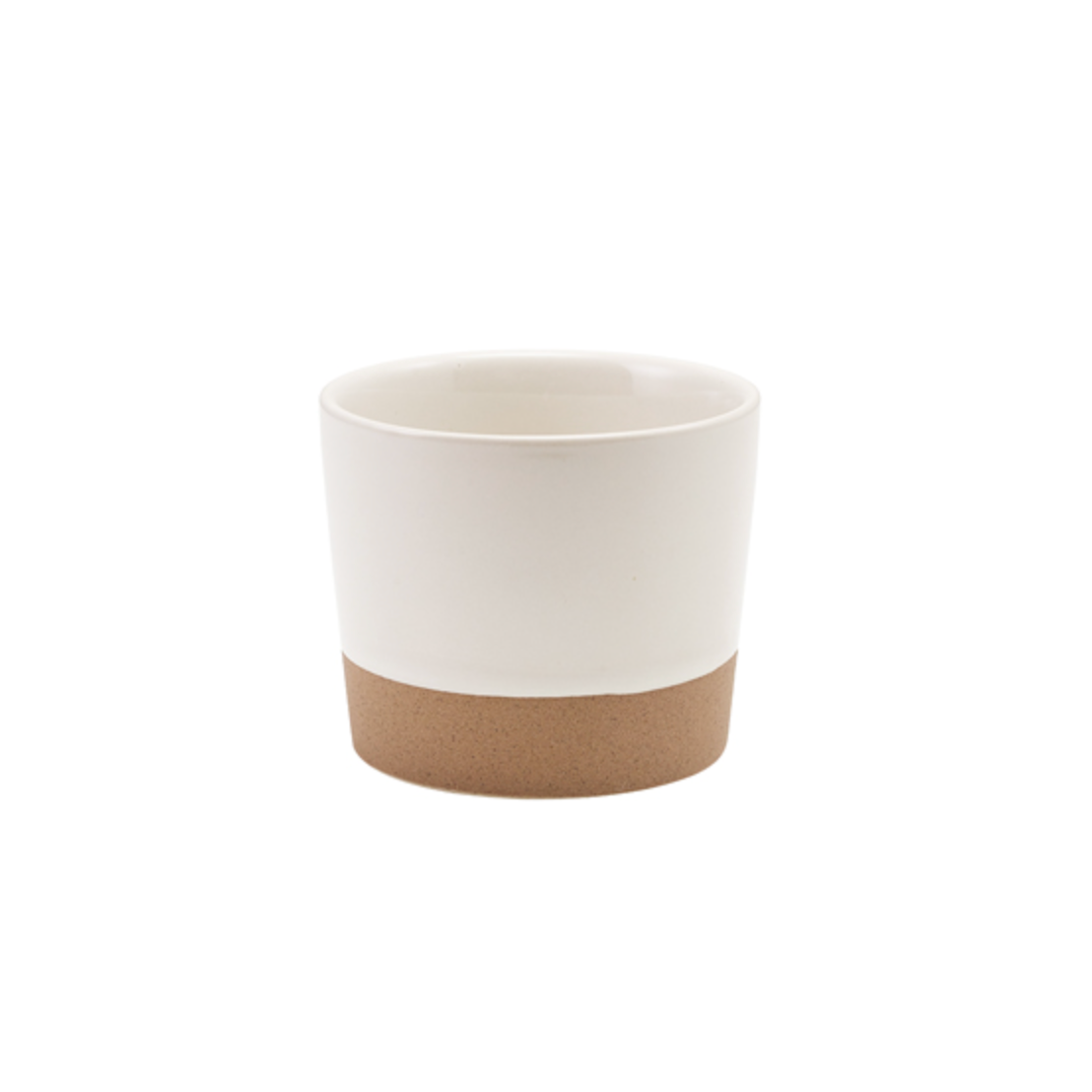 GenWare Kava White Stoneware Chip Cup 9cm x 7.4cm Case Size 6