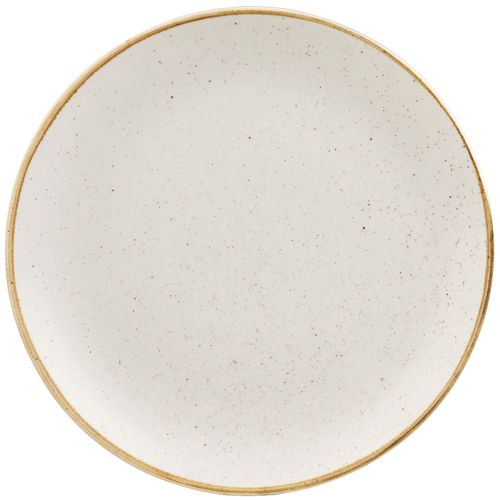 Churchill Stonecast Barley White Evolve Coupe Plate 22.9cm/9" Case Size 12 - Cater-Connect Ltd