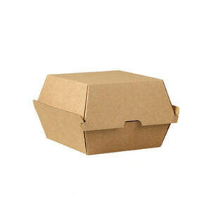 Recyclable Corrugated Burger Small Box Case Size 200