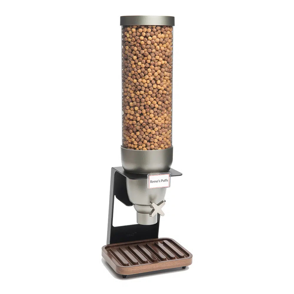 Rosseto EZ-SERV® One-Container Table Top Dispenser With Walnut Tray 2 Gallons 