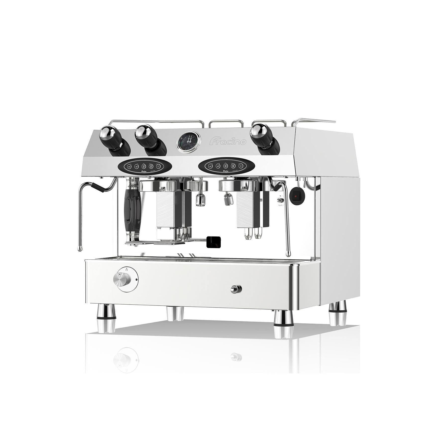 Fracino CON2E-LPG Contempo Automatic Dual Fuel 2 Group Espresso Coffee Machine.