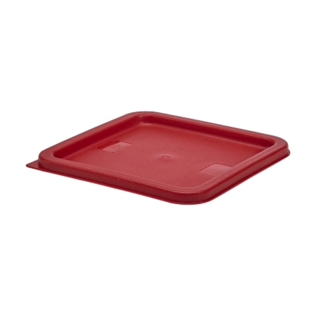 GenWare Polyethylene Red Square Food Container Lid