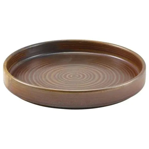GenWare Terra Porcelain Rustic Copper Presentation Plate 18cm Case Size 6 - Cater-Connect Ltd