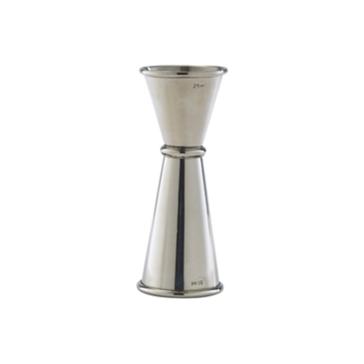 Genware Barware Silver JIG2550 Spirits Jigger 25/ 50ml