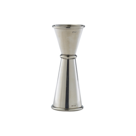 Genware Barware Silver JIG2550 Spirits Jigger 25/ 50ml
