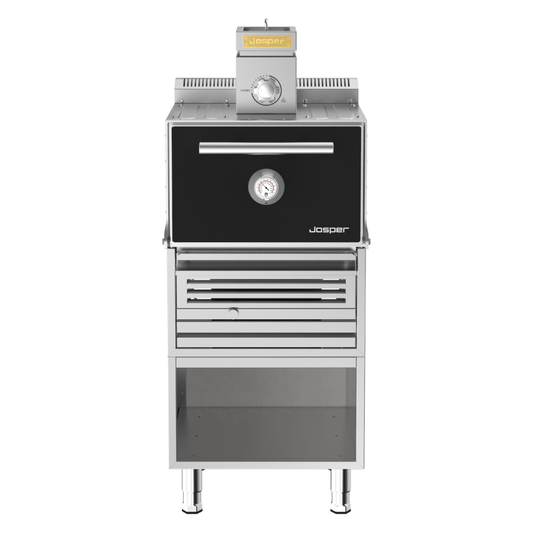 Josper HJX-PRO-S80-T Small Black Charcoal Oven With Table Stand