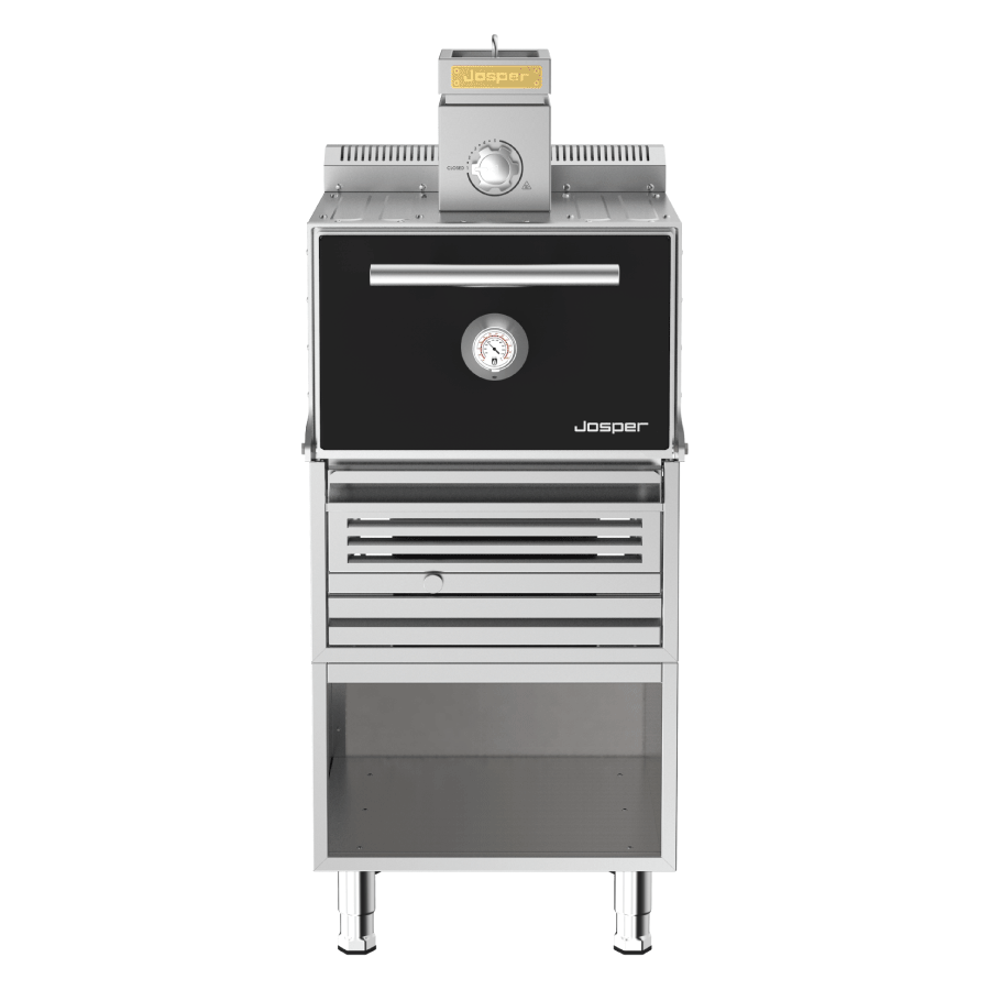 Josper HJX-PRO-S80-T Small Black Charcoal Oven With Table Stand