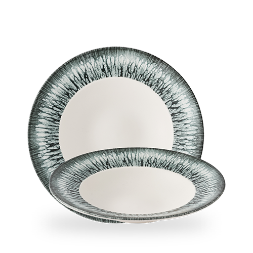 Churchill Super Vitrified Inked Lume Midnight Blue Wide Rim Bowl 28.8cm Case Size 12