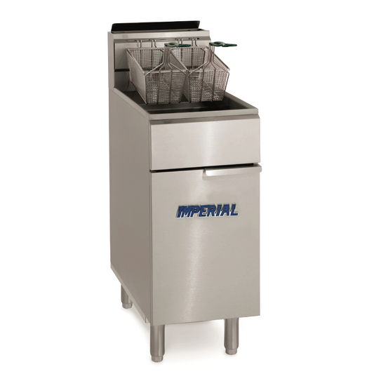 Imperial CIFS-40 Single Tank Twin Basket Free Standing Gas Fryer 22 Litres