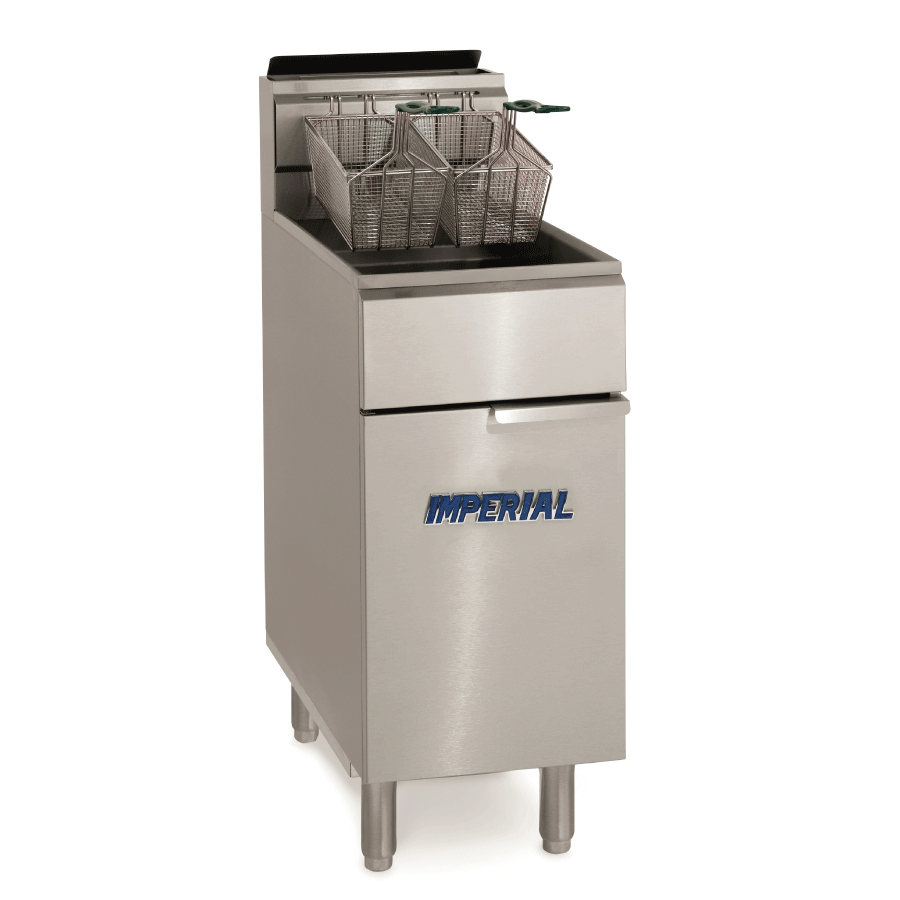 Imperial CIFS-40 Single Tank Twin Basket Free Standing Gas Fryer 22 Litres