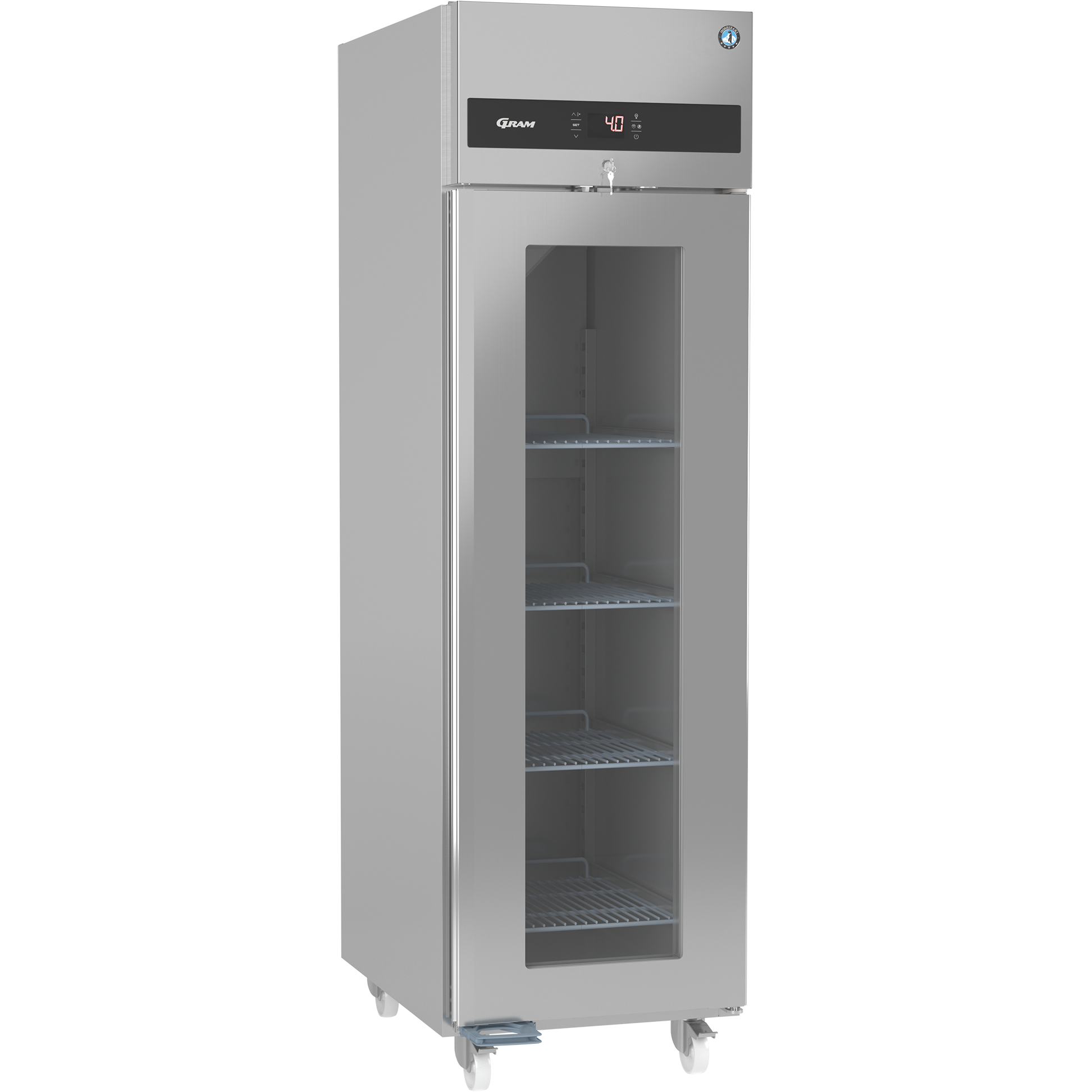 Gram KG70C Premier 70 Upright Single Glass Door Fridge 2/1GN 700 Litres