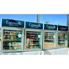 Tefcold UF100GCP White Glass Door Display Freezer 116 Litres