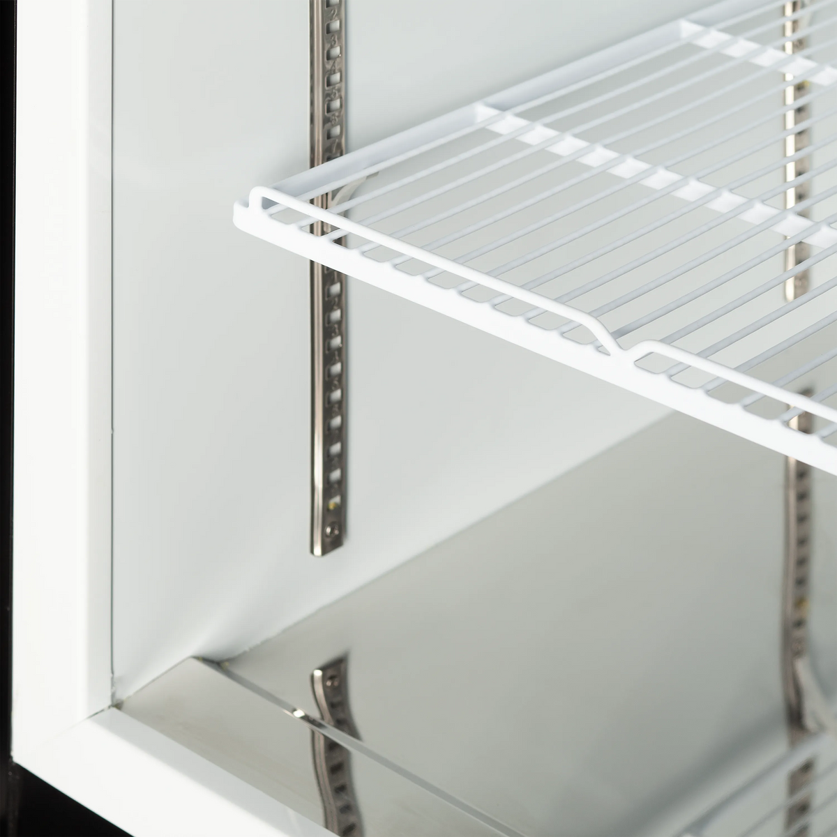 Tefcold Atom Maxi F2DS Silver Upright Double Glass Door Freezer 1006 Litres