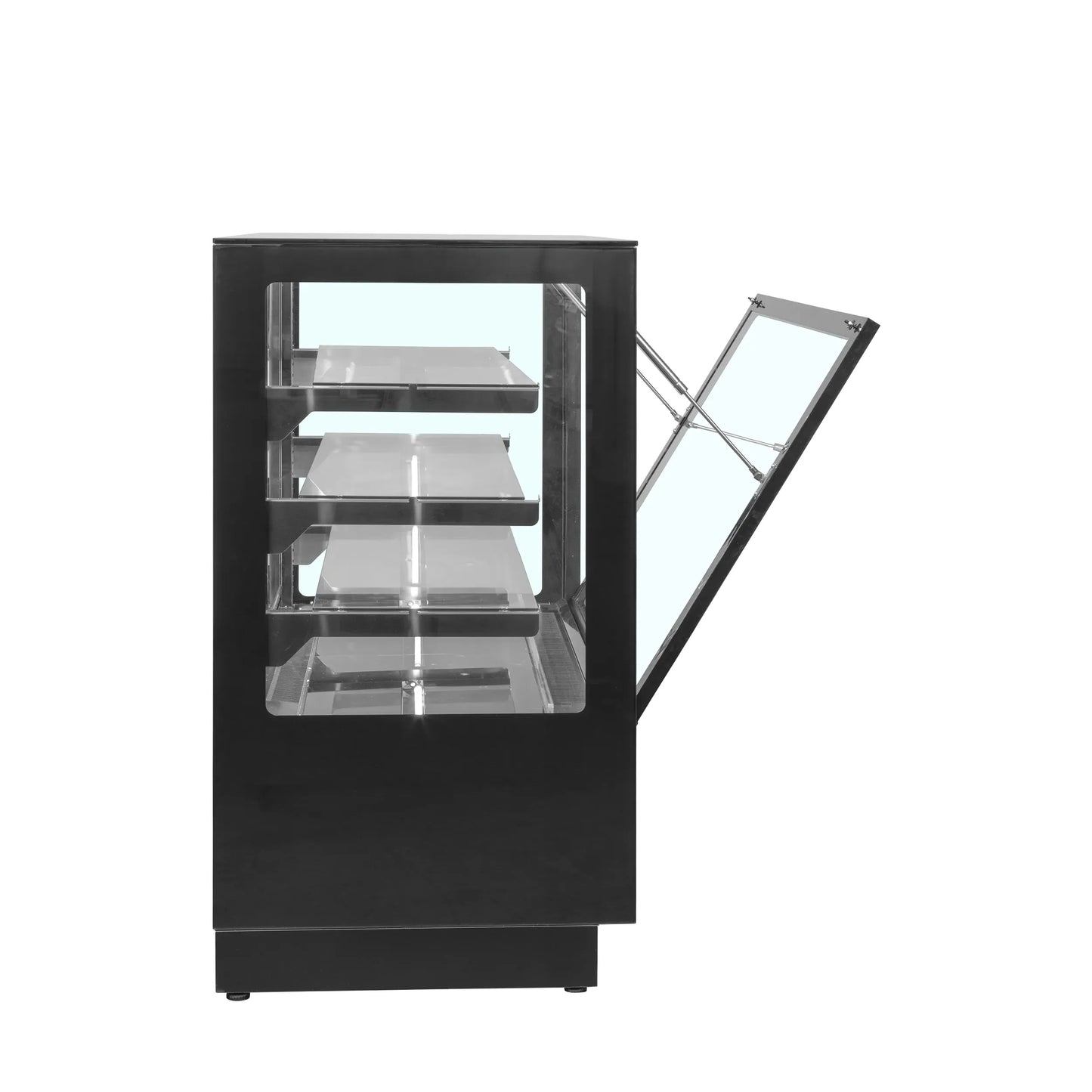 Tefcold PDA3-CTF120B-1 Flat Glass Black Patisserie Food Display 1200mm