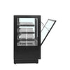 Tefcold PDA3-CTF120B-1 Flat Glass Black Patisserie Food Display 1200mm
