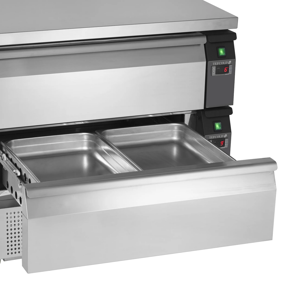 Tefcold UD2-3 Dual Temperature 2 Draw Chefs Base Counter 265 Litres