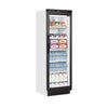 Tefcold SC381 White Upright Single Glass Door Display Fridge 372 Litres