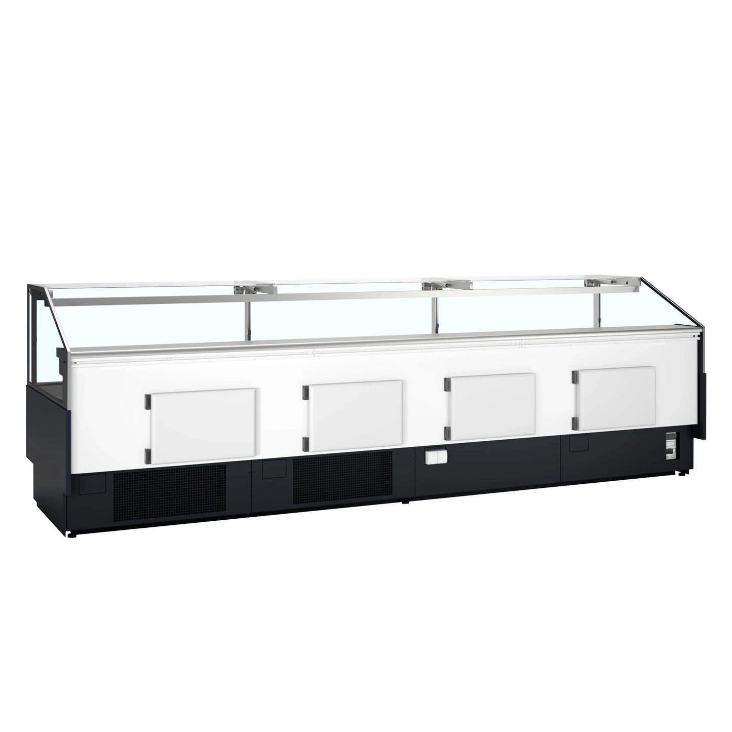 Tefcold SOCA37590B Flat Square Glass Serve Over Counter 3798mm