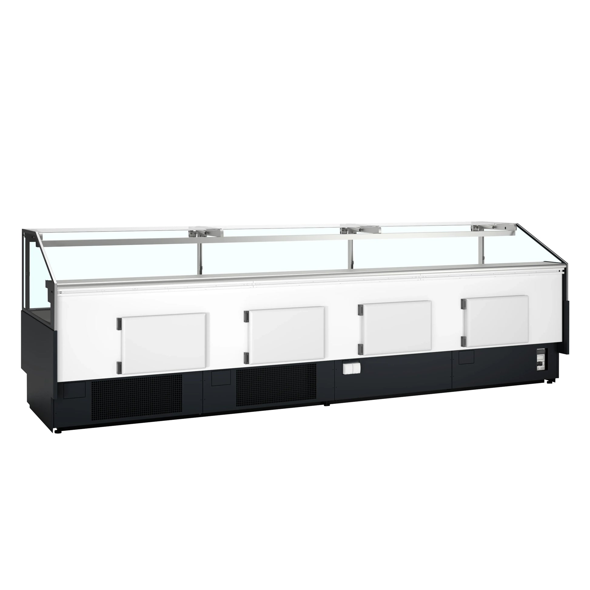 Tefcold SOCA37590B Flat Square Glass Serve Over Counter 3798mm