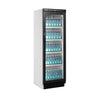 Tefcold SC381 White Upright Single Glass Door Display Fridge 372 Litres