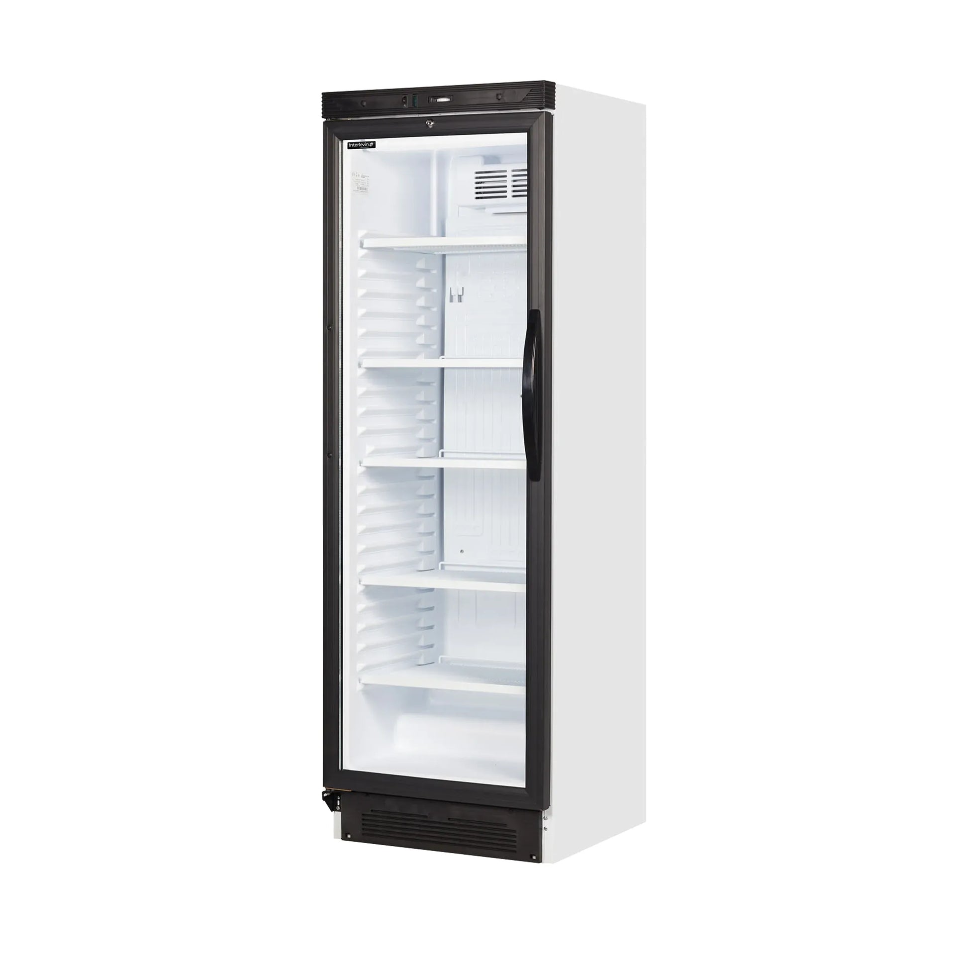 Tefcold SC381 L/H White Upright Single Glass Door Display Fridge 372 Litres
