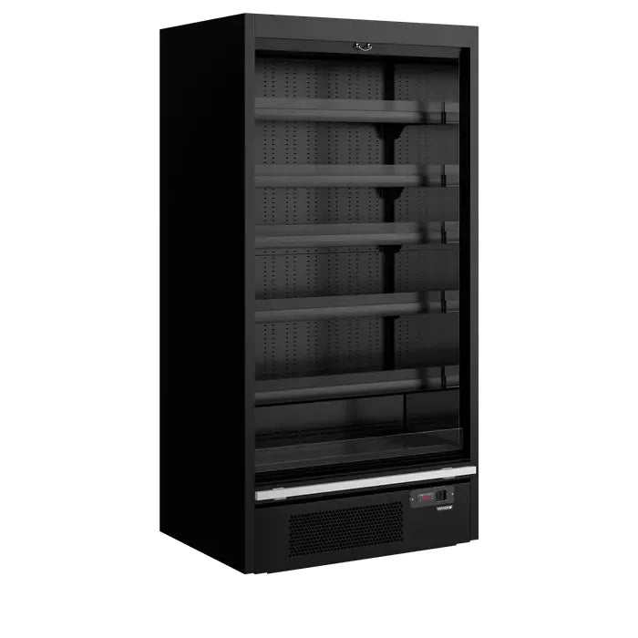 Tefcold Galaxy+ GP10 Black Open Front 5 Tier Chilled Multideck 1022mm