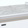 Tefcold BELLINI TOWER 510 Flat Glass Square White Serve Over Counter 560mm