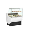 Tefcold TAVIRA II 100F Flat Glass White Slimline Serve Over Counter 980mm