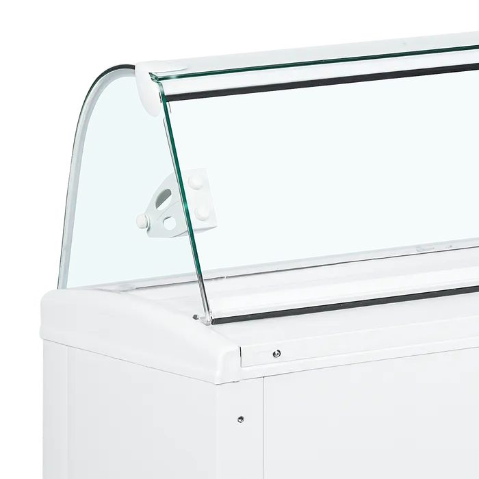 ISA Fiji 7 Ventilated Scoop Ice Cream Display 7x5 Litre Napoli Pans